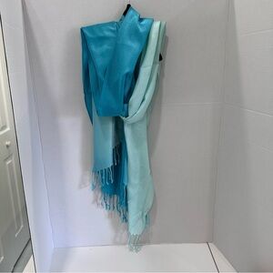 Blue and Aqua Gradient Scarf